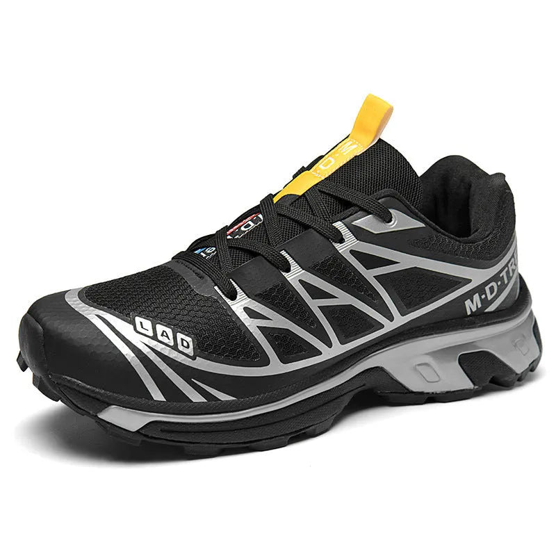 Men's and women's outdoor hiking shoes with mesh lining and rubber sole