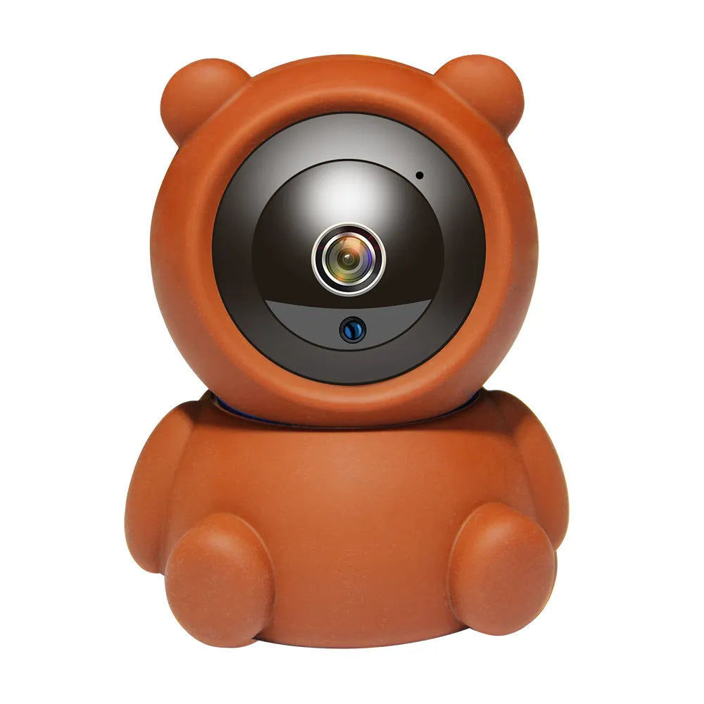 White or black wireless 1080P home security IP camera with infrared LEDs for night vision