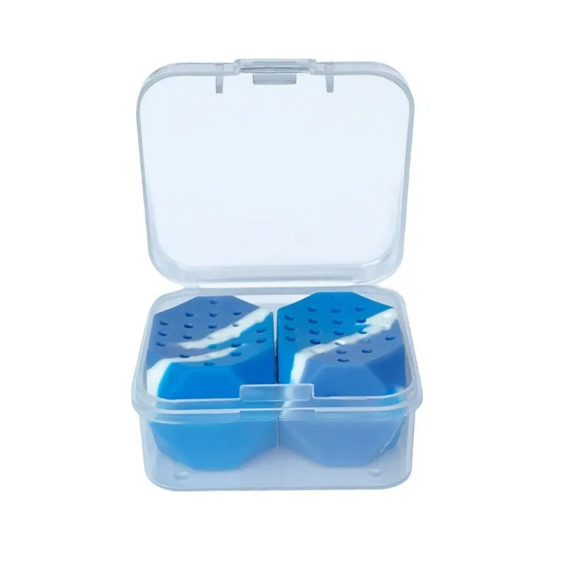 Camouflage silicone jaw training balls for facial muscle exercise in transparent two-pack packaging