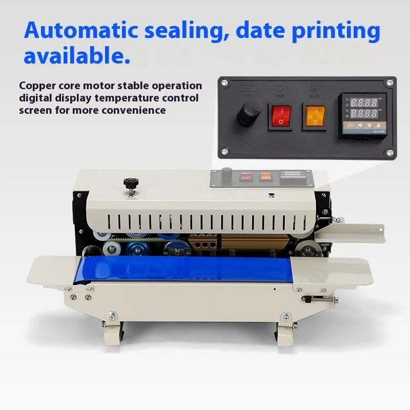 Manual steel seal sealing machine for printing date codes on plastic bags