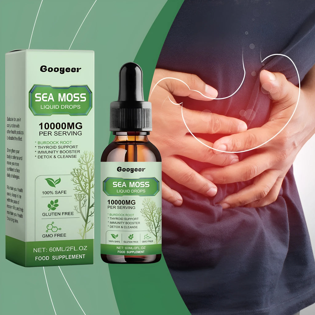 Googeer Sea Moss Liquid Drops 60ml body treatment gel bottle