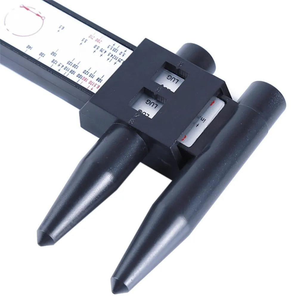 Digital electronic hole distance measuring tool with plastic construction and 180mm measuring range