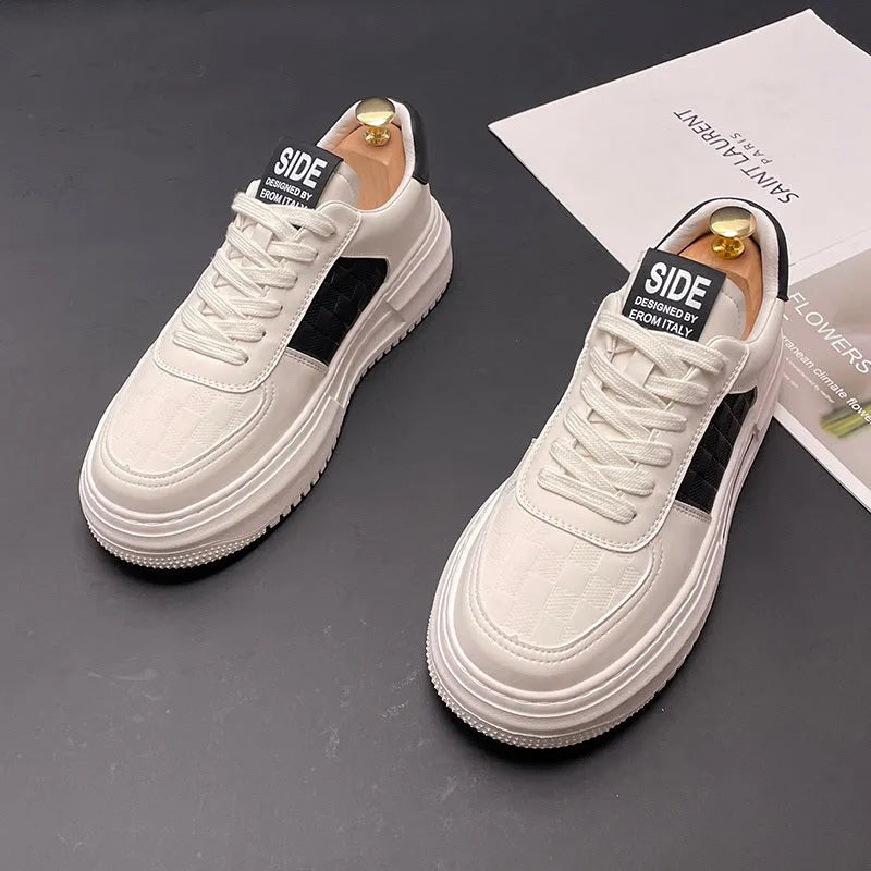 Unisex sports casual shoes with cloth upper and rubber foam sole in white, green, and black colours