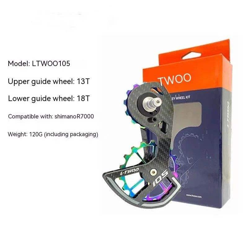 Blueprint rear derailleur large pulley set for Shimano R7000 with 13T and 18T jockey wheels