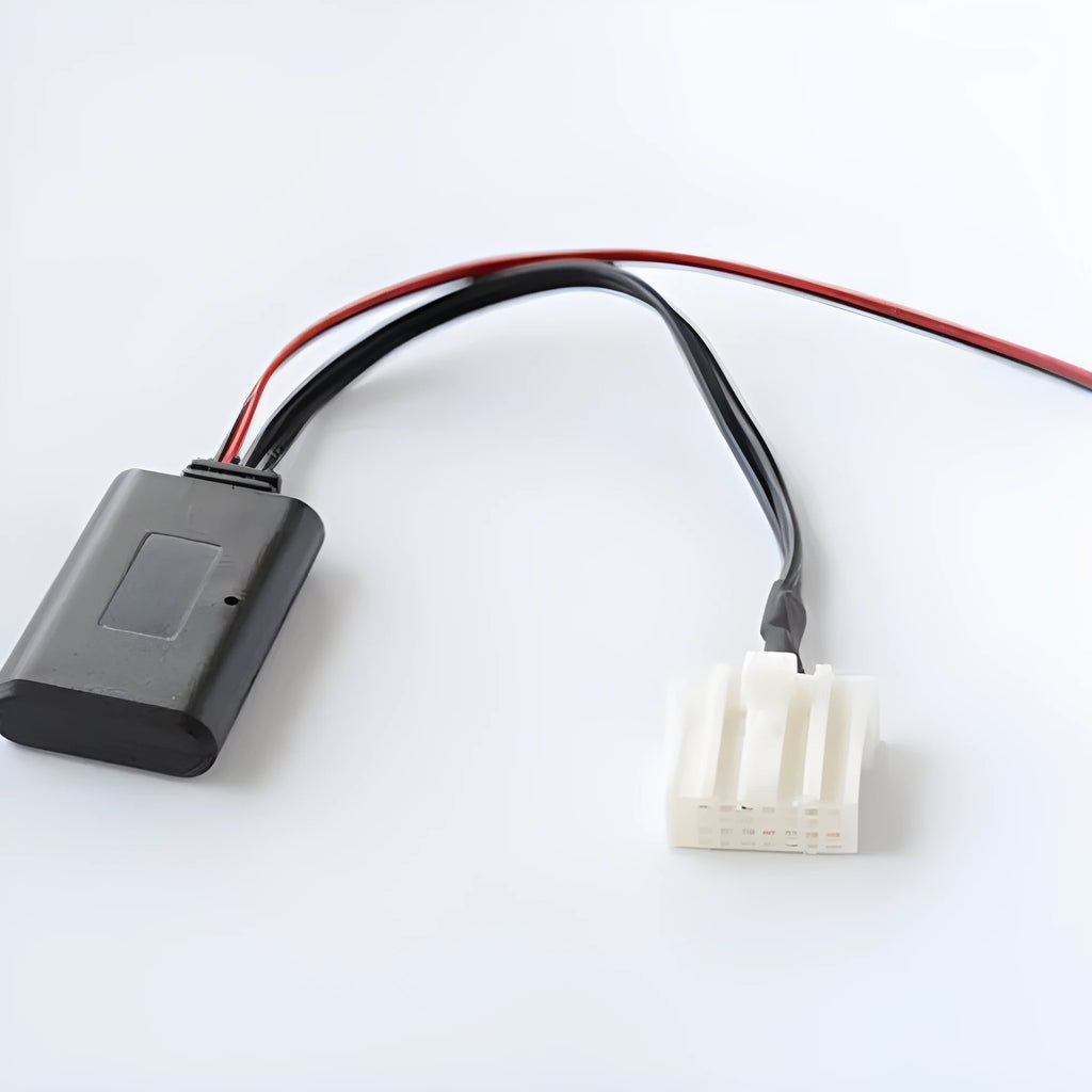 Black Mazda Bluetooth audio cable adapter for 2006 and newer 3, 6, M3, M6, MX5 models.