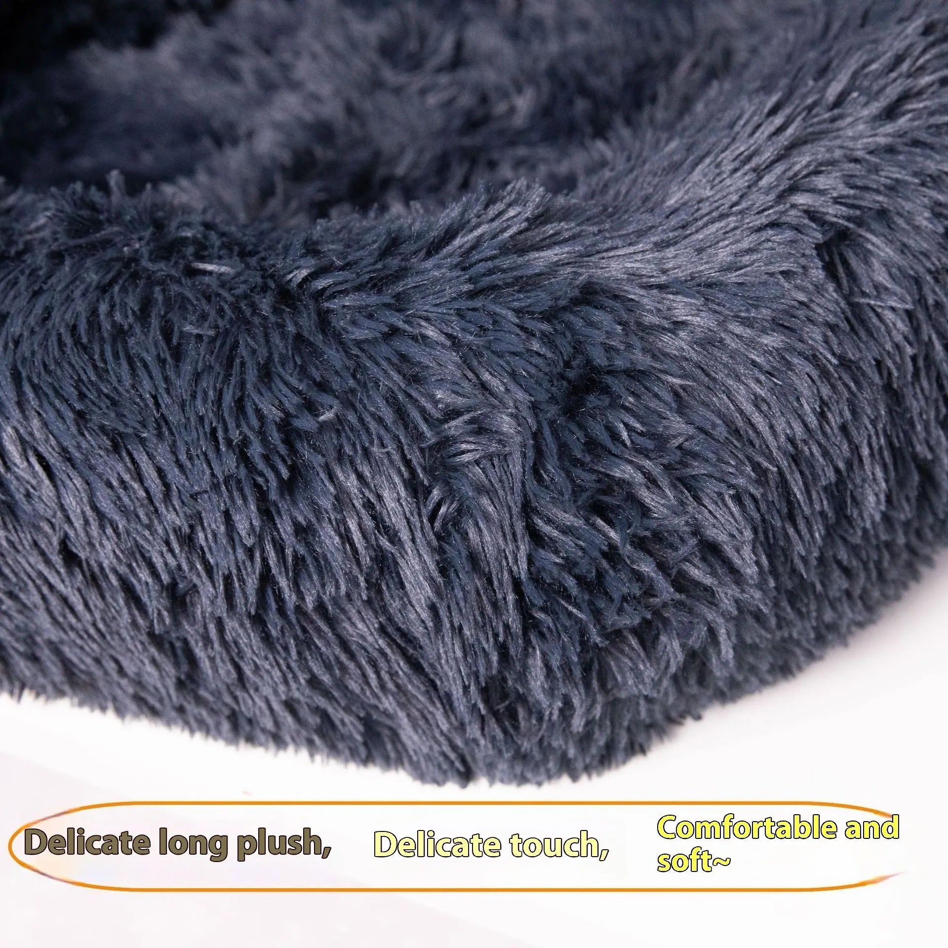 Winter thickened thermal vehicle-mounted pet mat in dark grey or beige colours for car seat protection