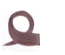 Long curly gradient hair extension patch in Aurora Purple colour, approx 60cm length.