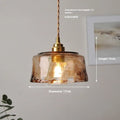 Nordic retro style brass and glass pendant chandelier with large hole design for commercial bars and restaurants