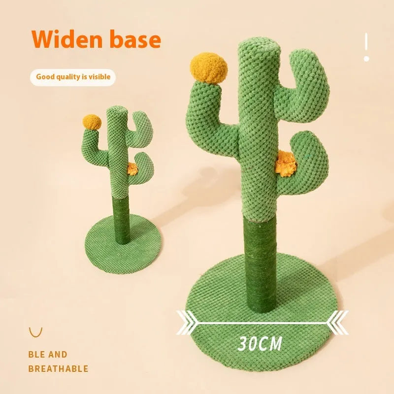 Masson cat scratch board with sisal scratching surface and cactus design climber for pet cats.