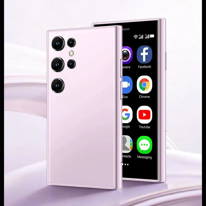S23PRO XS15 mini Android smartphone in black, green or pink purple with 30cm screen and straight plate design