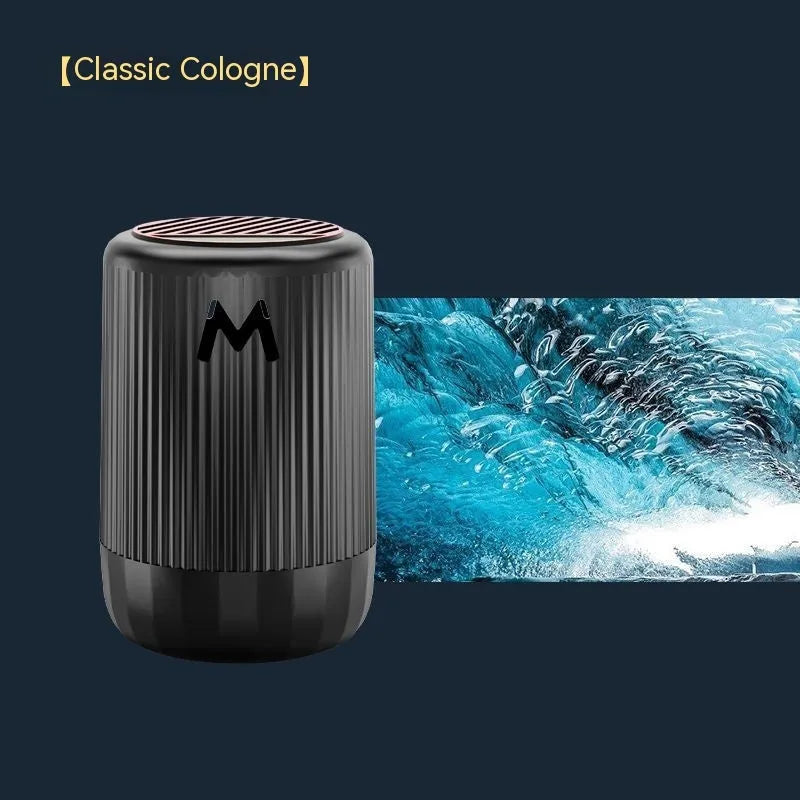 Solid car aromatherapy decorative cup measuring 10x6 cm with choice of four scents