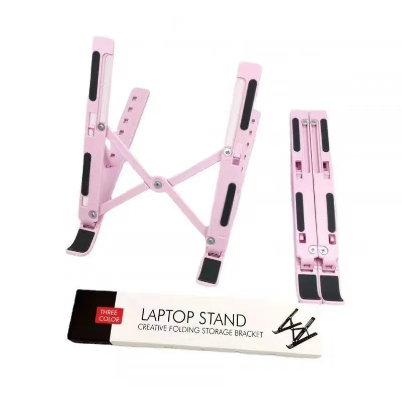 Aluminium laptop stand in silver finish supporting a laptop with improved airflow space