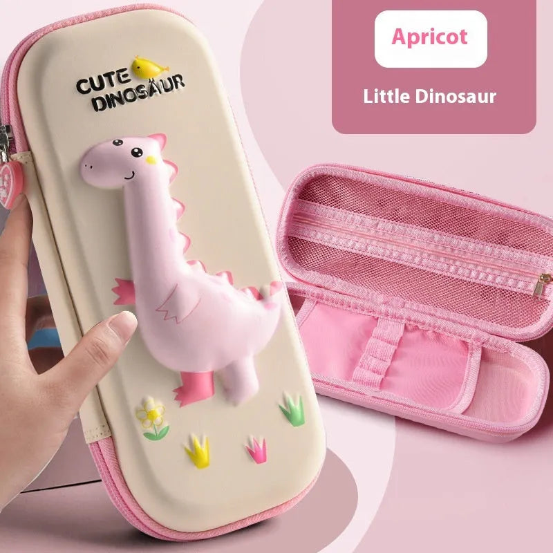 3D leather pencil case with sculpted spaceship design in multiple colour options