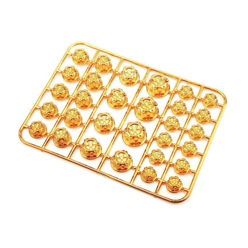 Set of 30 coloured ABS plastic motorcycle screw covers for engine modification