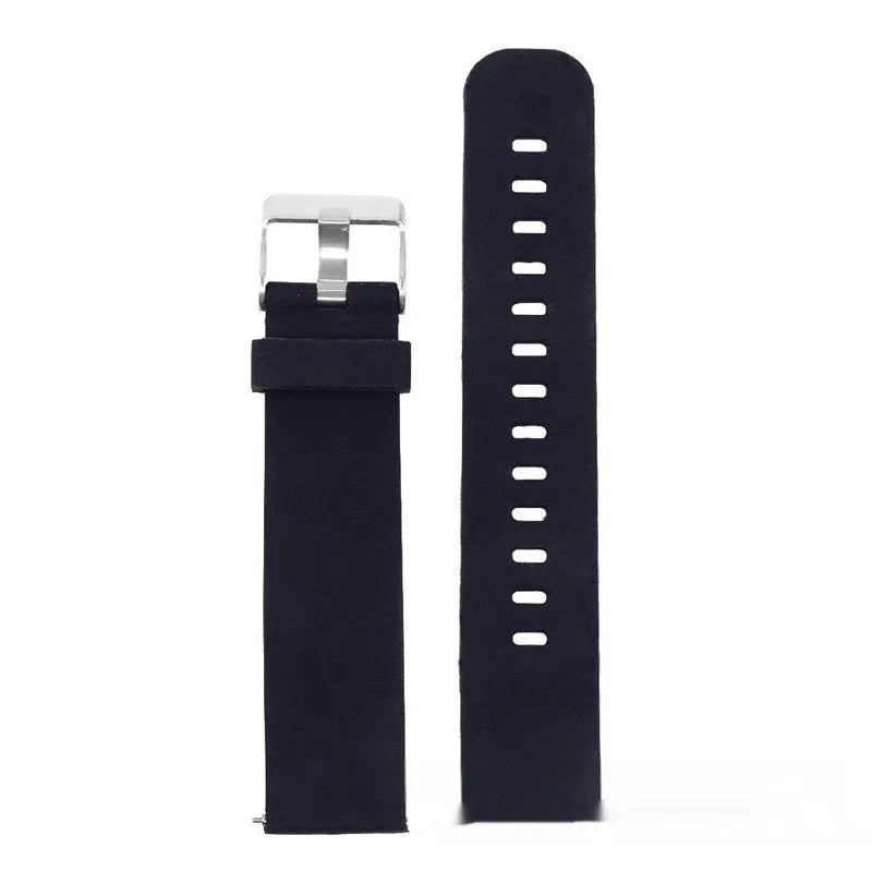 Solid colour silicone sports watch strap for Garmin Forerunner 245 in seven colour options