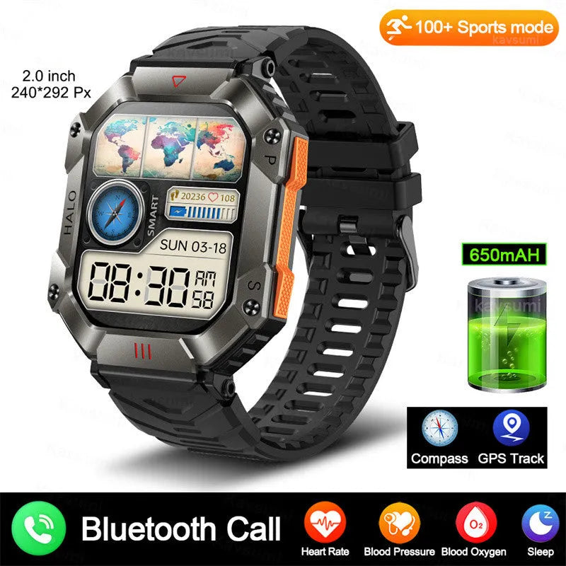 Android smart watch for women with GPS, titanium case, and a selection of band styles on display.