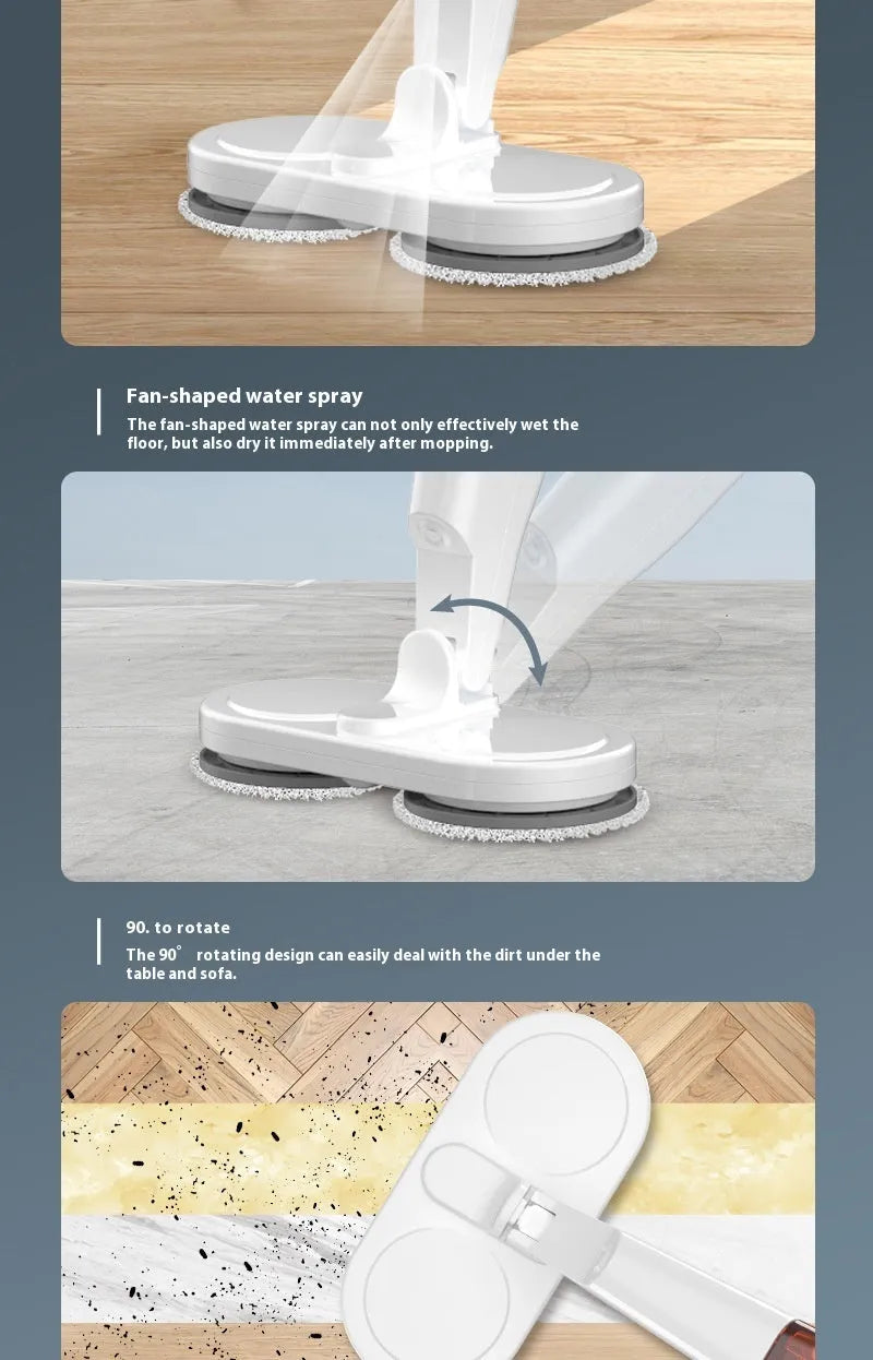 S5 Green and S5 White wireless robotic floor cleaner for sweeping and mopping on hard floors