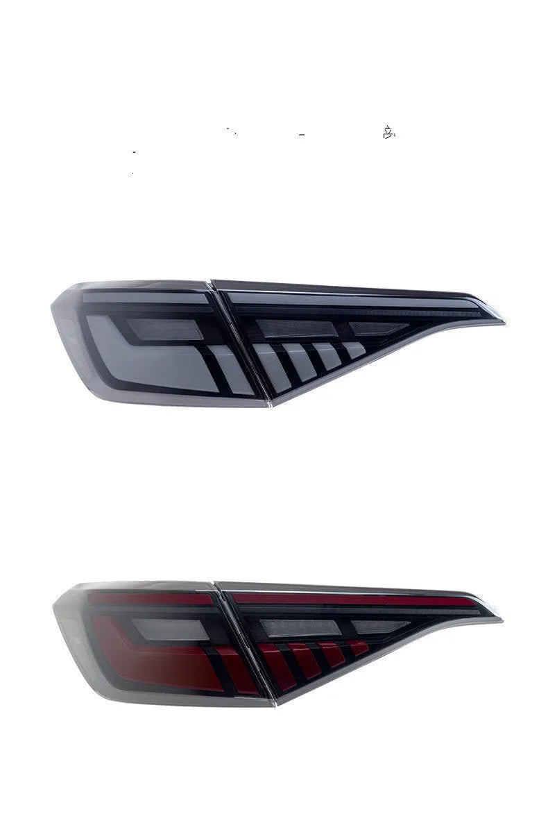 Black and red LED taillight assembly for 11th Generation Honda Civic