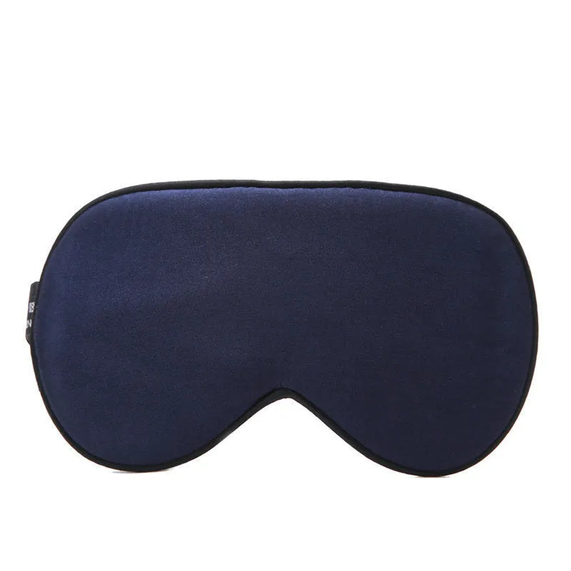 Double-sided mulberry silk eye mask with embroidered print in various colour options