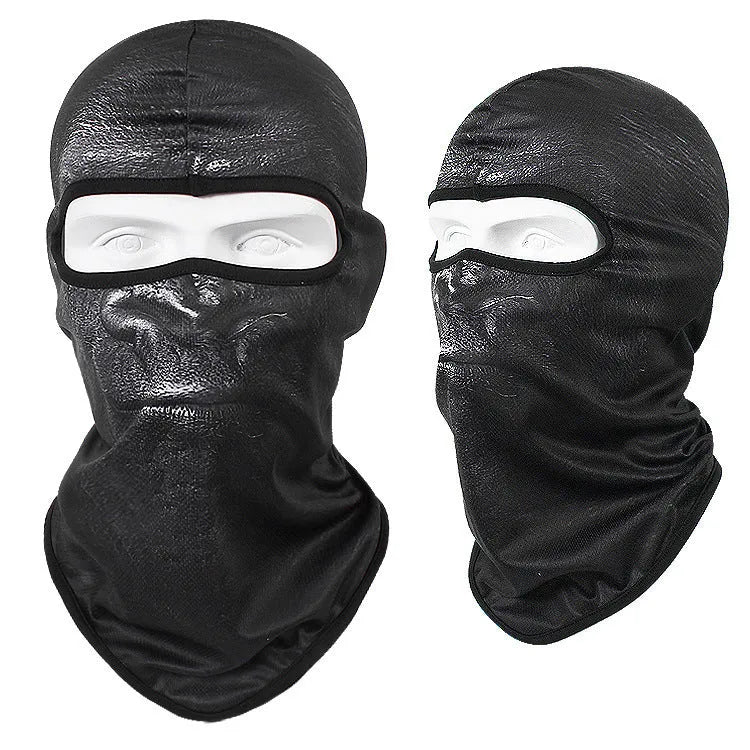 Motorcycle breathable skull sun mask with Bakool silk fabric in 36*29 cm size
