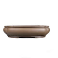 Handmade antique papaya-shaped purple clay flower pot measuring 46x35.5x11cm