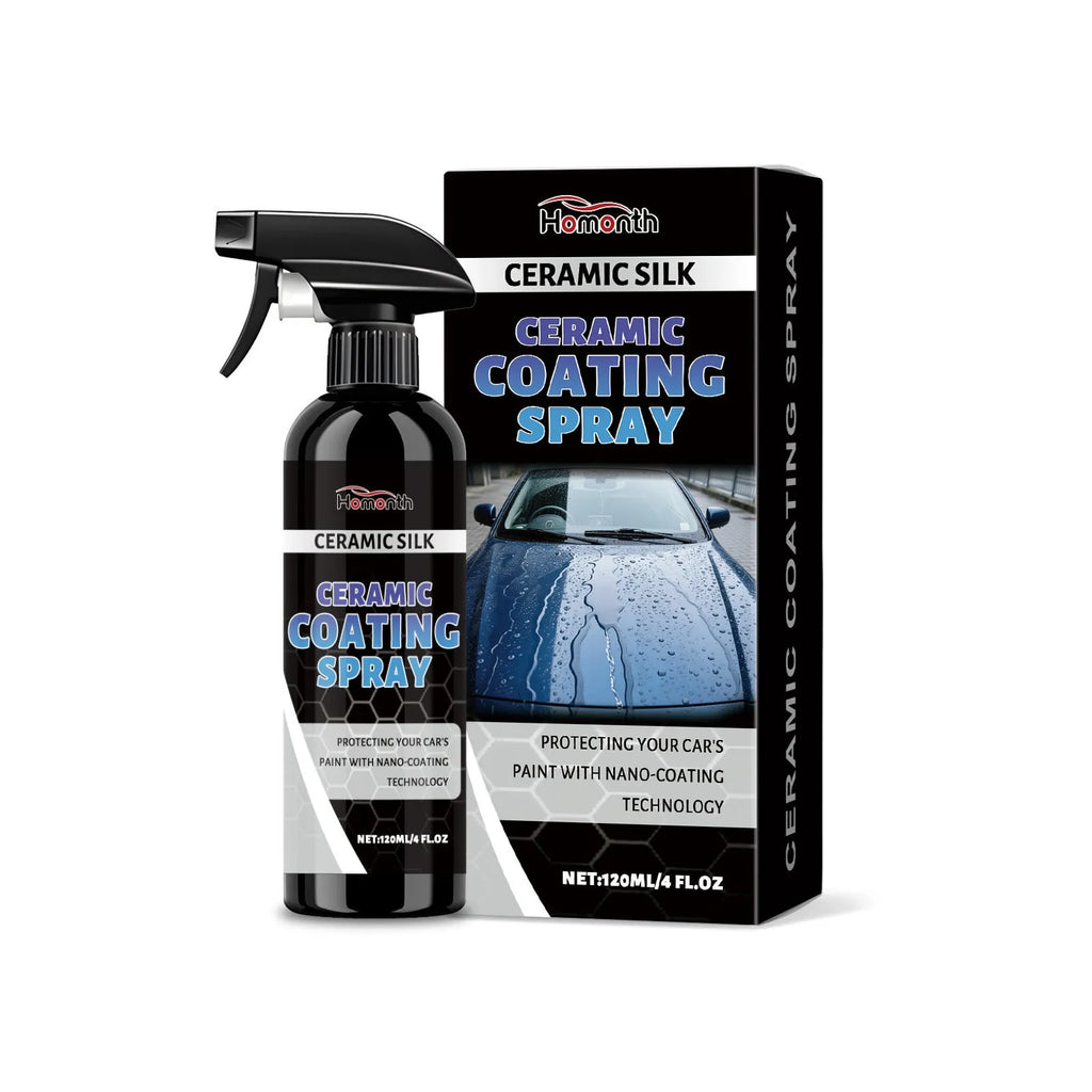120ml ceramic coating spray bottle with protective anti-fading formula containing polytetrafluoroethylene and zirconia