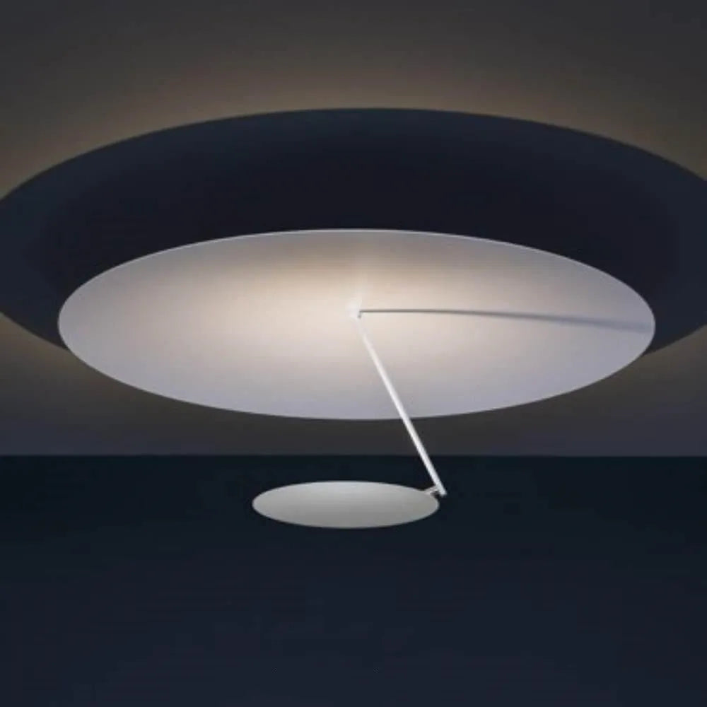 Iron ceiling lamp with warm LED lighting in 50 cm diameter