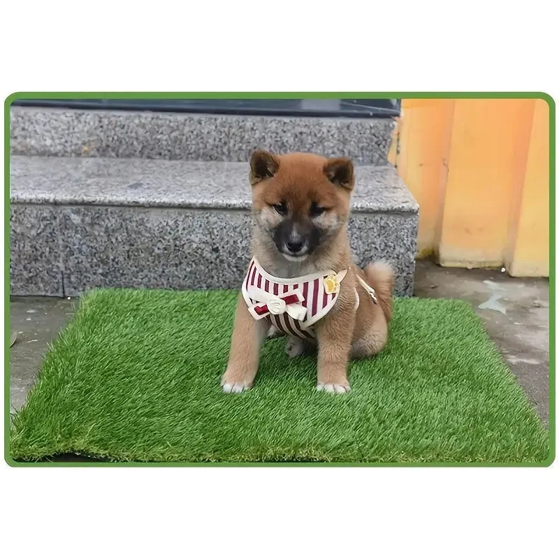Artificial grass dog toilet mat for indoor pet training with three size options