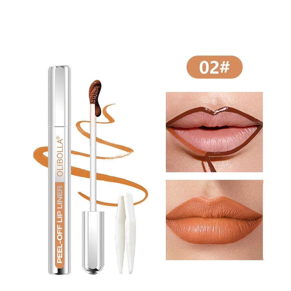 Matte waterproof dyed lip gloss 3.5ml five shades 01 to 05 with long-lasting colour
