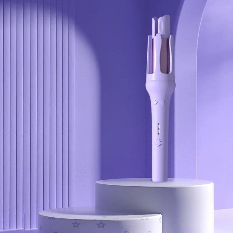 32mm automatic hair curler in white or chigo colours with US and EU plug adapters