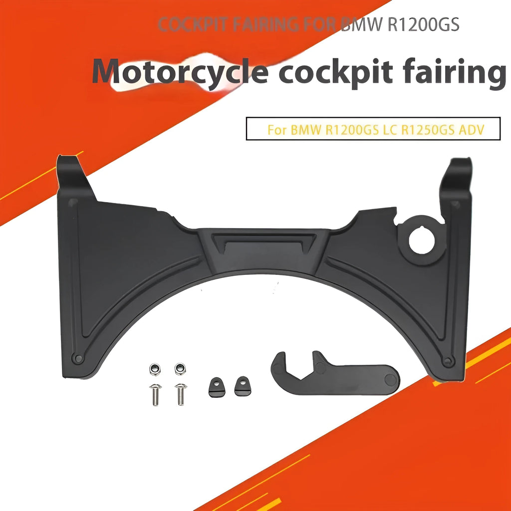 Black ABS plastic motorcycle cockpit fairing panel for BMW R1250GS