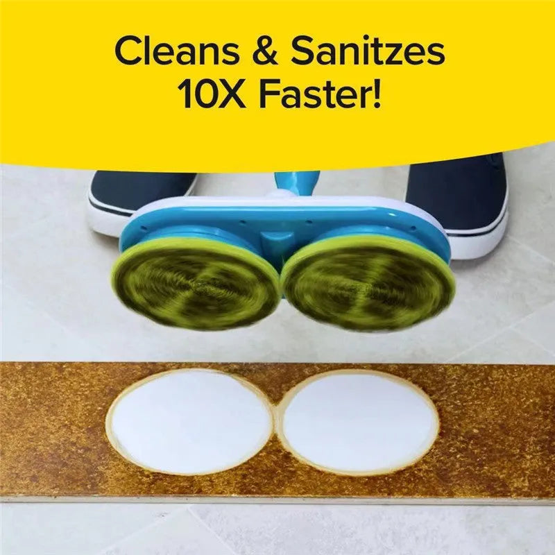 Wireless handheld electric mop with USB charging port and rotating cleaning head