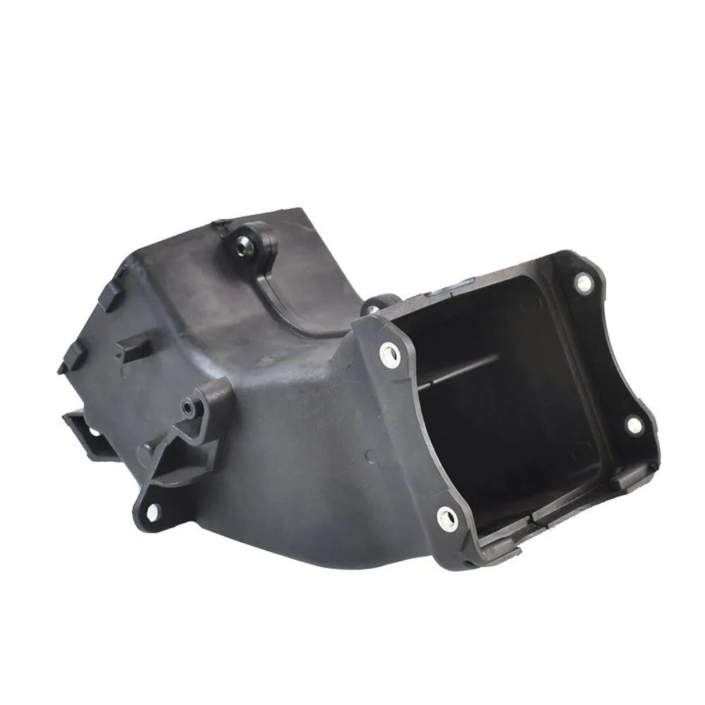 Black breathable tube ventilation pipe for Yamaha motorcycle intake system.