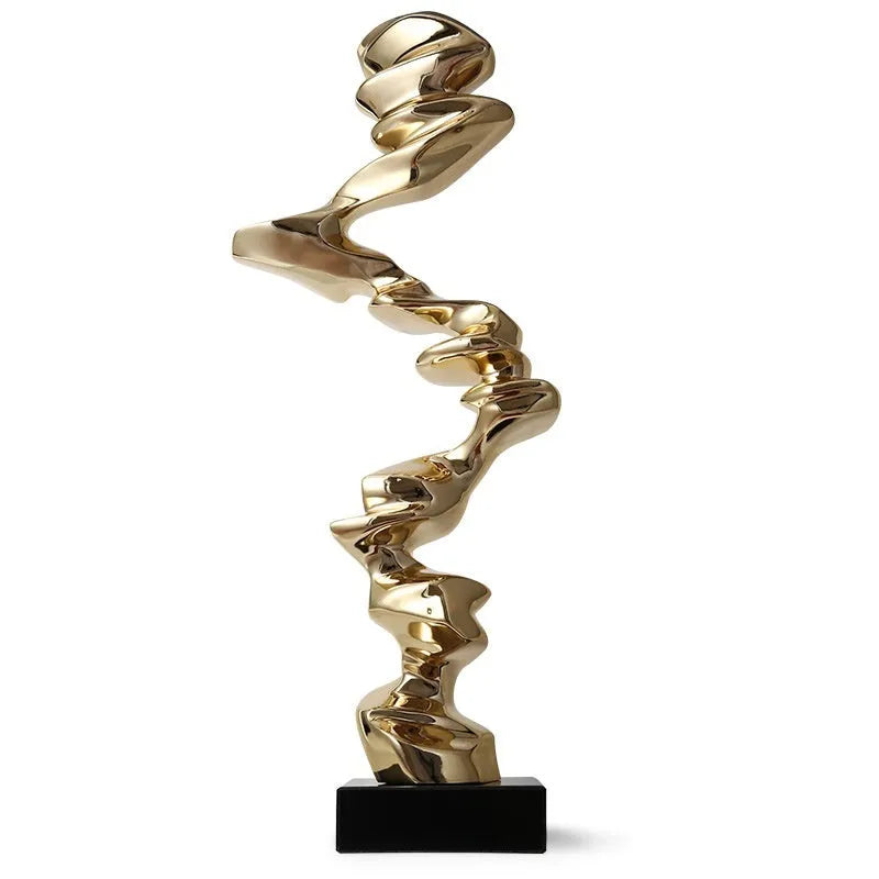 Abstract still life wall ornament in natural resin with modern minimalist design