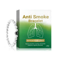 Women's smoke prevention bracelet with synthetic turquoise stones on adjustable band