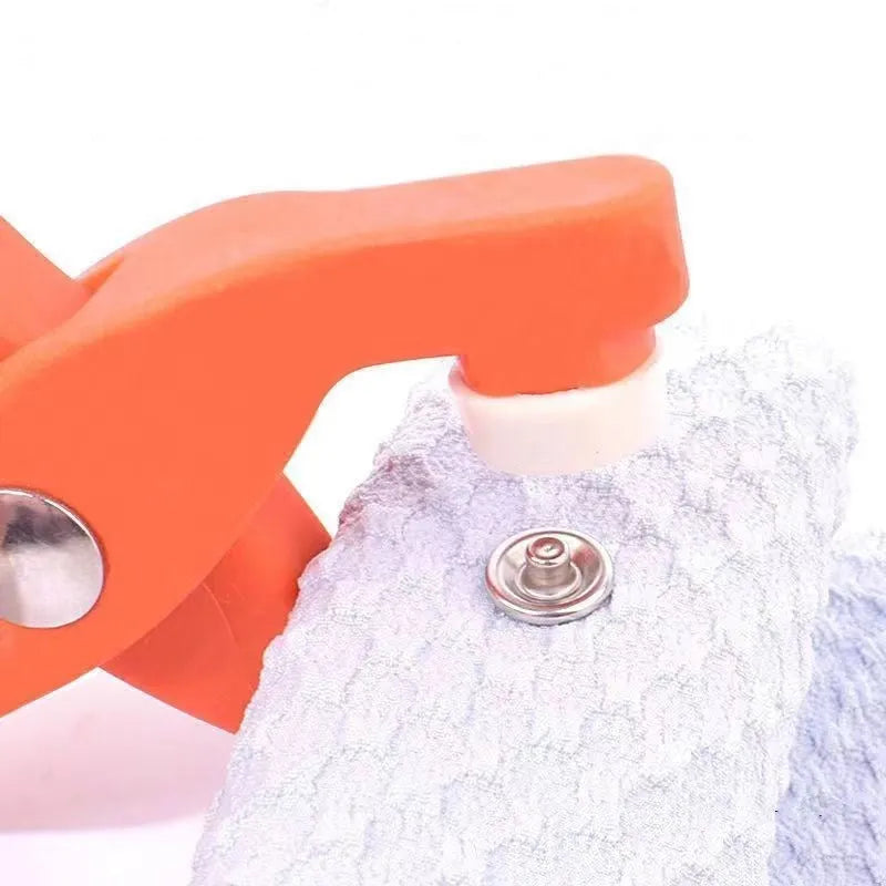 Stainless steel five claw no sew buttons 9.5mm with application pliers for children's clothing