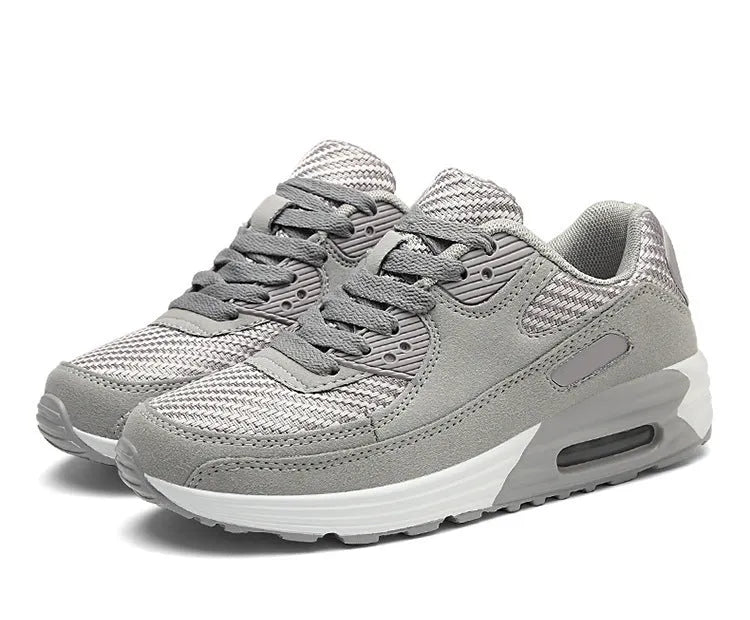 Women's casual shoes with 3.5cm low heel in beige orange, grey, and pink purple colour options
