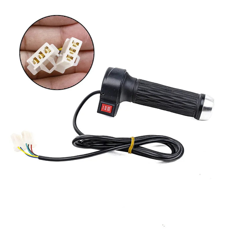 Three-wheel electric car accelerator modification kit with three-speed rotating handle in plastic construction