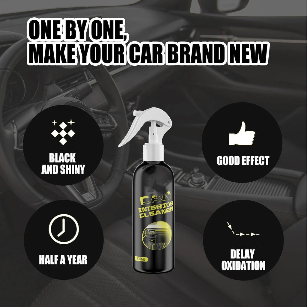 120ml bottle of car interior cleaner for leather and dashboard surfaces