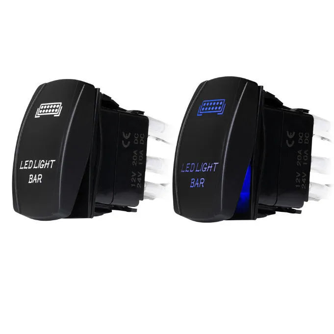 Black off-road LED spotlight wiring harness kit with switch and 2-metre cable