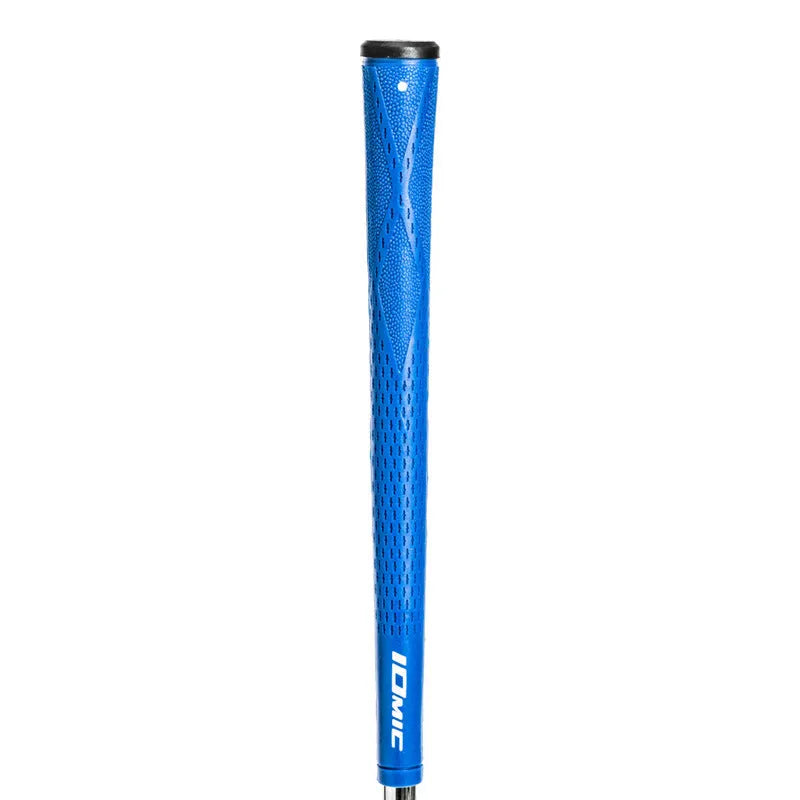 TPE material golf club replacement grip in various colours including pink, red, blue, white and two-tone options.
