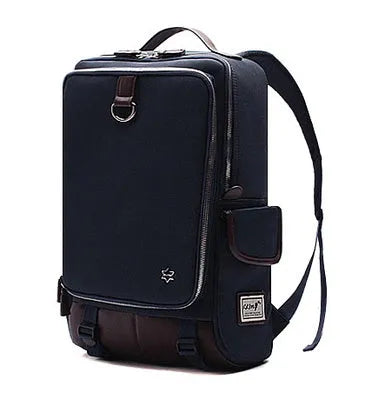 Modern large capacity Oxford cloth backpack in seven colour options showing 30cm width