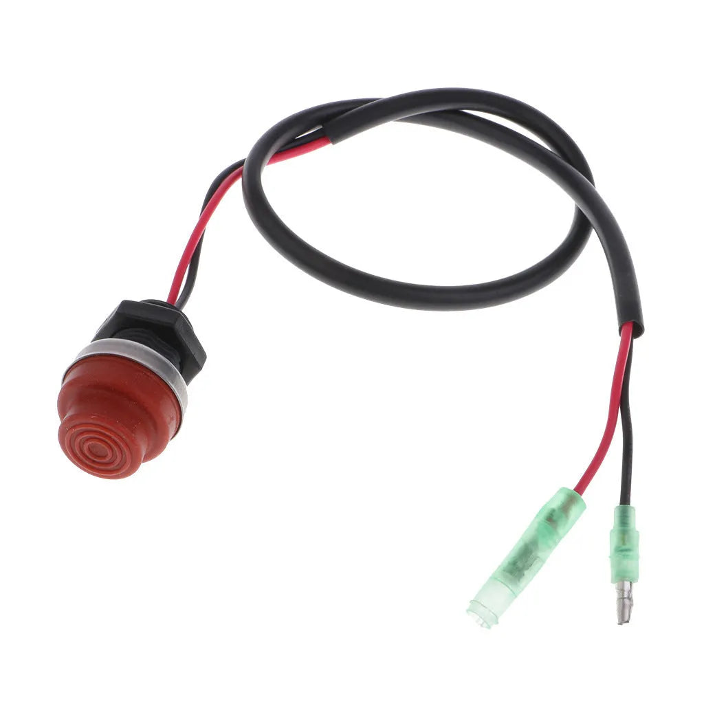 Yamaha marine engine emergency stop switch with rope lanyard for outboard motor safety cut-off