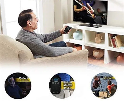 Digital display mobile hearing aid booster sound amplifier in brilliant colour