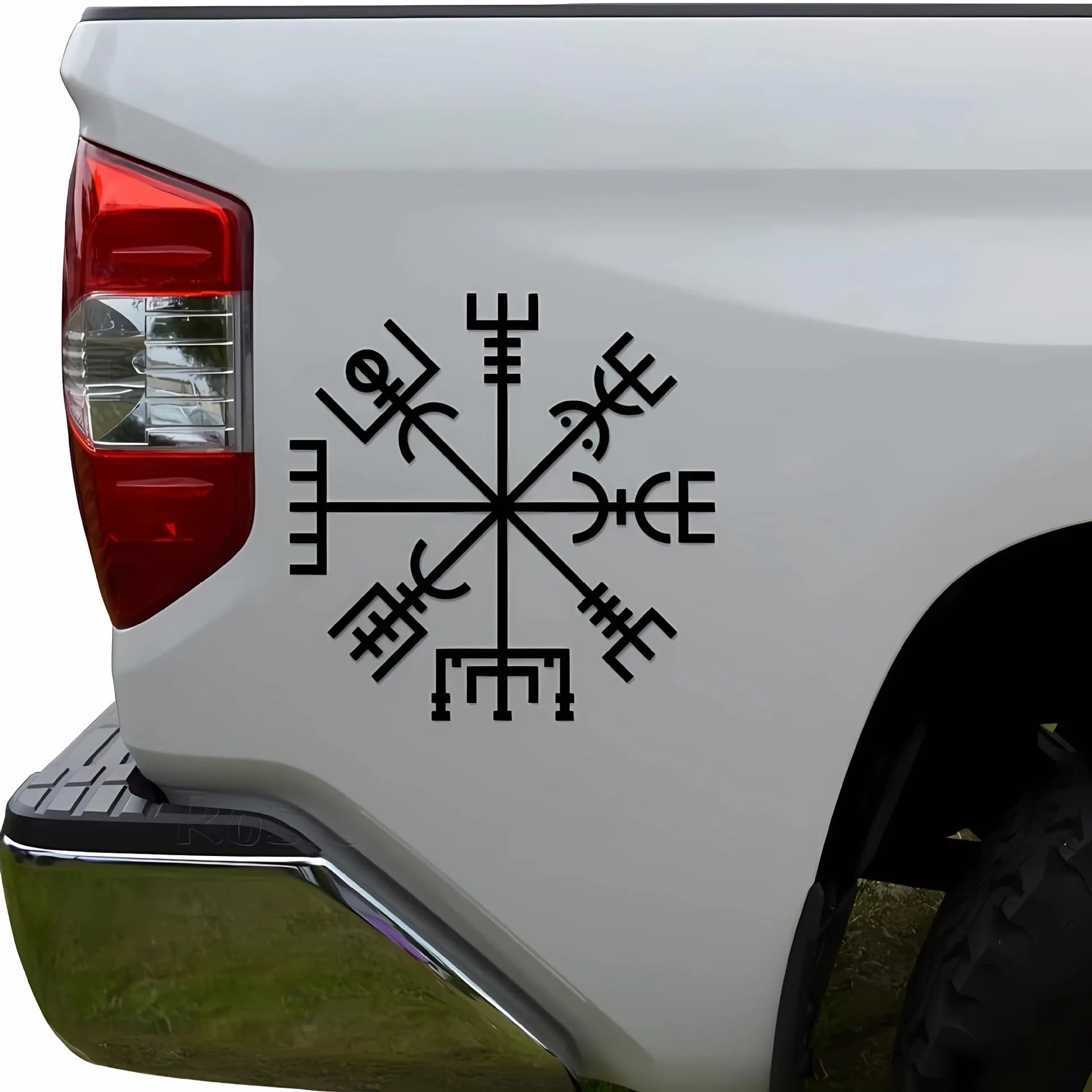 13x13cm square vinyl car sticker with vegetarian no charm graphic design
