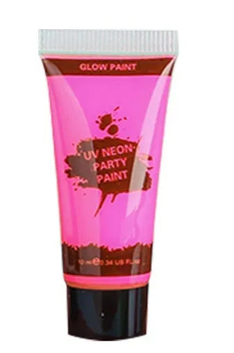 25ml bottle of neon gouache face paint labelled safe and non-toxic.