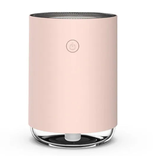 Night light humidifier spray diffuser in green colour with ABS PP build and compact design for home decor