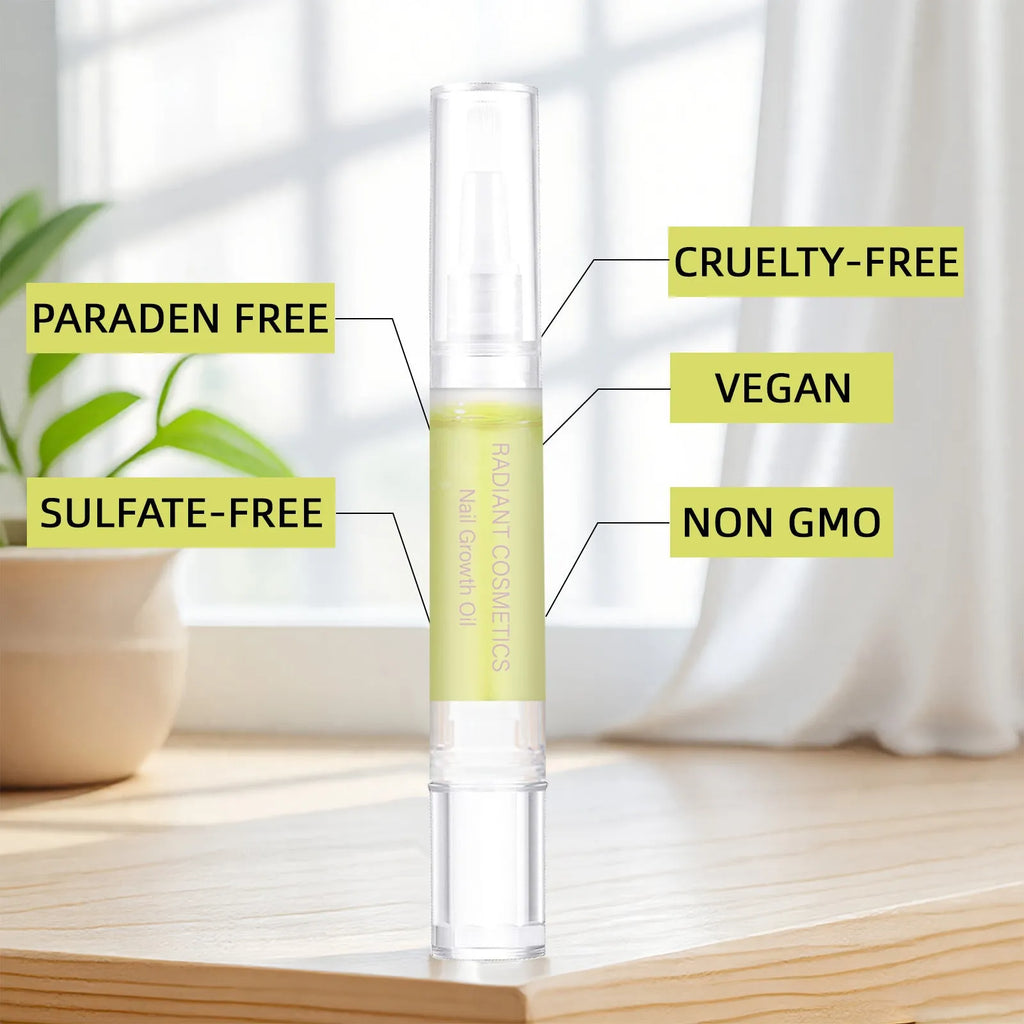 3ml nail growth treatment oil bottle for wash-free nail care