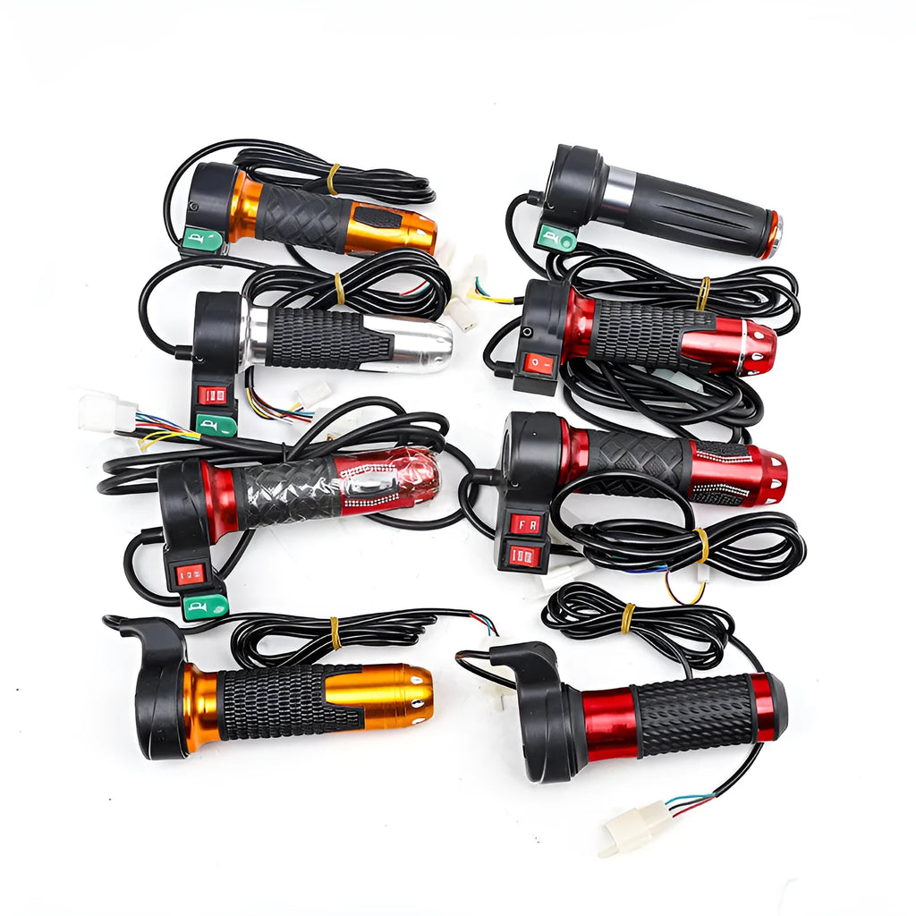 Three-wheel electric car accelerator modification kit with three-speed rotating handle in plastic construction