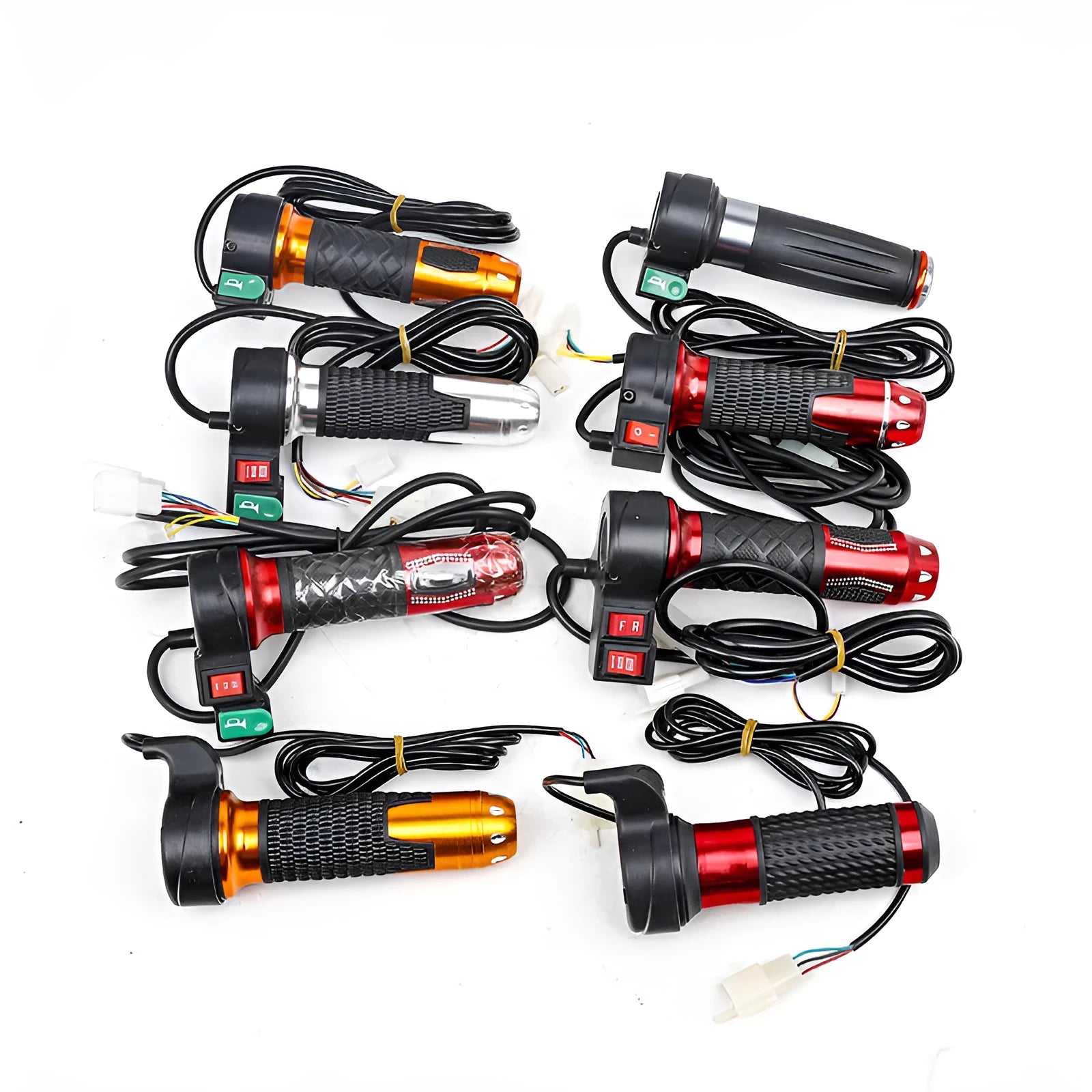 Three-wheel electric car accelerator modification kit with three-speed rotating handle in plastic construction